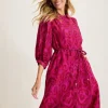 Seaside Ikat Midi Shirt Dress