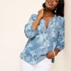 Secret Inlet 3/4-Sleeve Top