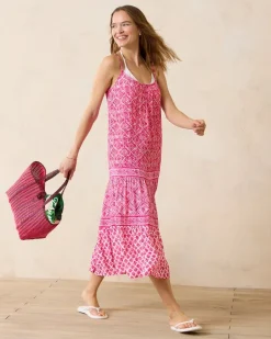Shell Beach Midi Coverup Dress
