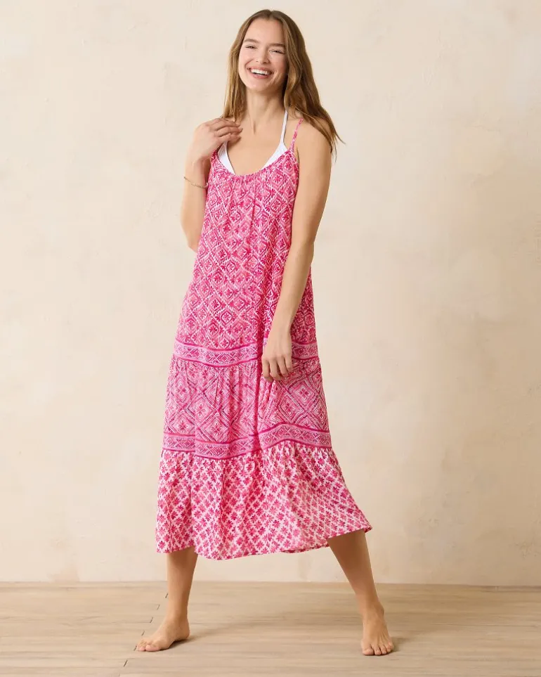 Shell Beach Midi Coverup Dress