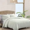 Solid Basketweave 3-Piece King Comforter Set
