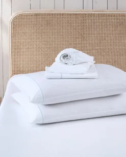 Solid 4-Piece Queen Sheet Set - Blue