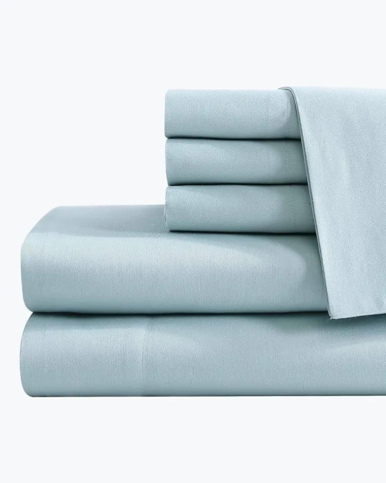Solid Sateen 6-Piece Queen Sheet Set