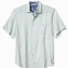 Sonora Stripe Linen-Blend Short-Sleeve Shirt
