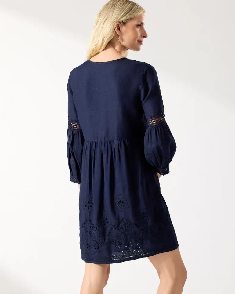 St. Lucia Linen-Blend Coverup Dress