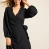 St. Lucia Linen-Blend Wrap Coverup Dress