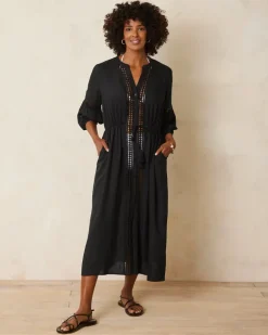 Sunlace Coverup Shirt Dress