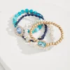 Tidal Treasure Pearl and Semi-Precious Stone Bracelet Set