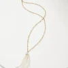 Tidal Treasure Pearl Tassel Necklace