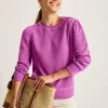 Tobago Bay Puff-Sleeve Crew Sweatshirt