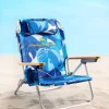 Tommy Bahama Blue Monstera Deluxe Backpack Beach Chair