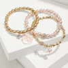 Tropical Blooms Stretch Charm Bracelet Set
