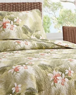 Tropical Orchid 3-Piece Full/Queen Quilt Set