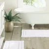 White Isla Bath Rug Set of 2