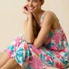 Woven Challis Tank & Cropped Pants Pajama Set