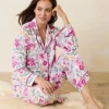 Woven Sateen Long Sleeve & Pants Pajama Set